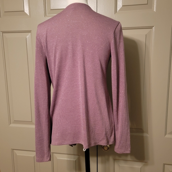 * FINAL PRICE *Studio Y ladies mauve cardigan with sparkles - Picture 4 of 10